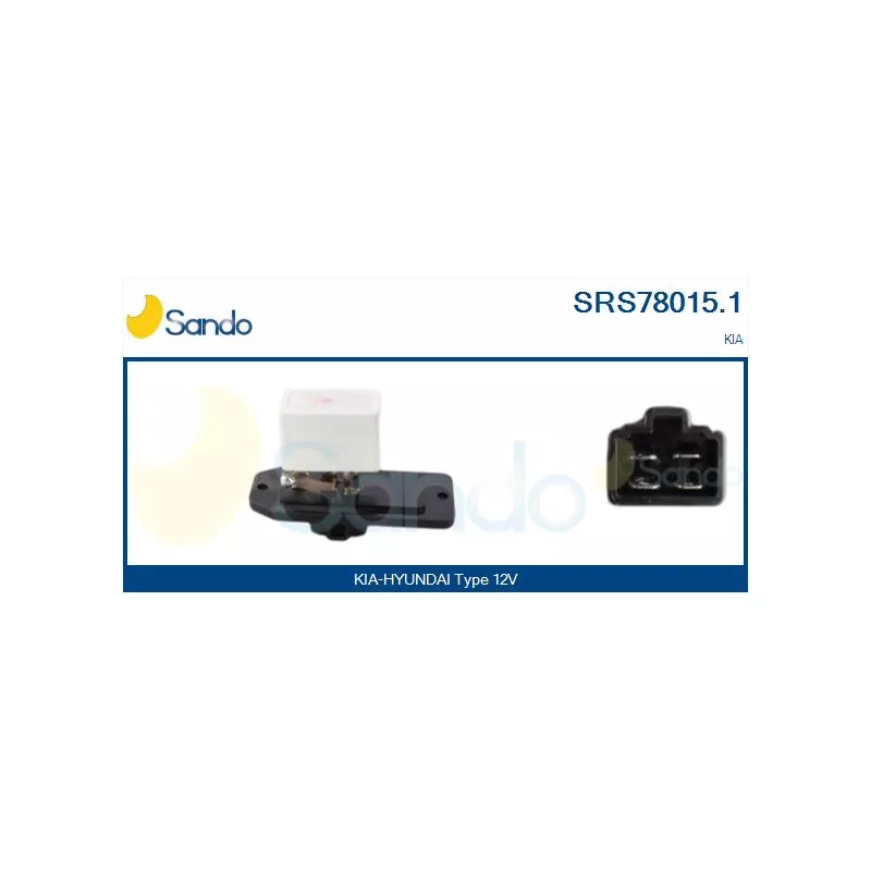 Résistance, pulseur d'air habitacle SANDO SRS78015.1