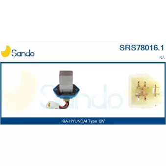 Résistance, pulseur d'air habitacle SANDO