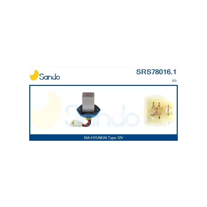 Résistance, pulseur d'air habitacle SANDO SRS78016.1