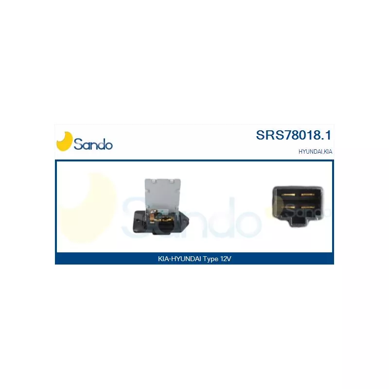 Résistance, pulseur d'air habitacle SANDO SRS78018.1