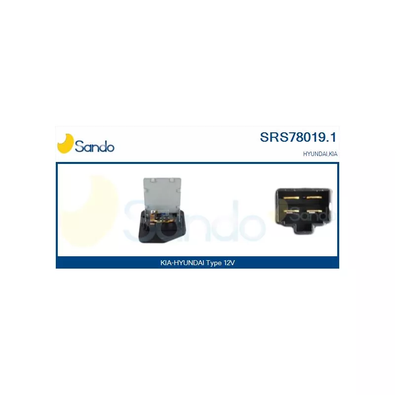 Résistance, pulseur d'air habitacle SANDO SRS78019.1