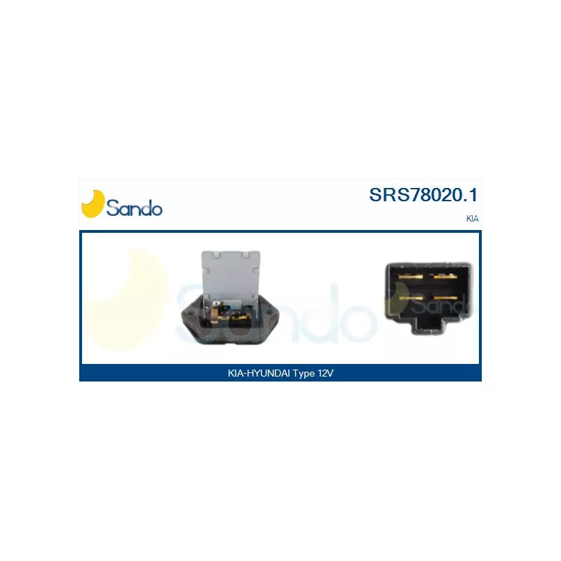 Résistance, pulseur d'air habitacle SANDO SRS78020.1