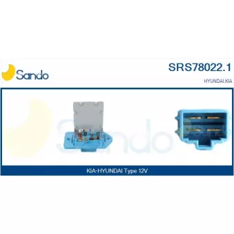 Résistance, pulseur d'air habitacle SANDO SRS78022.1