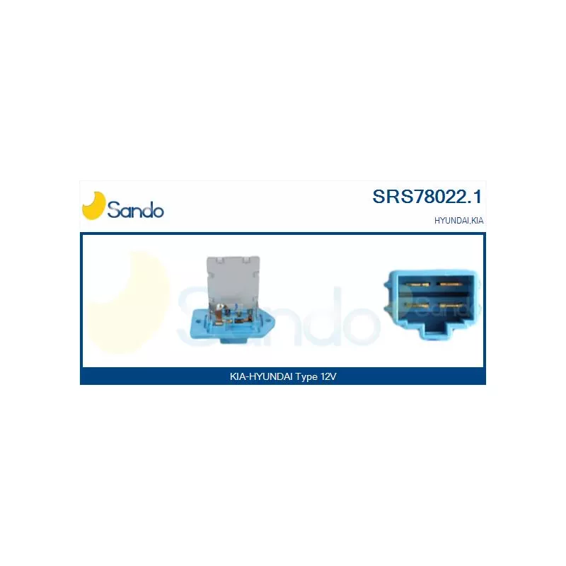 Résistance, pulseur d'air habitacle SANDO SRS78022.1