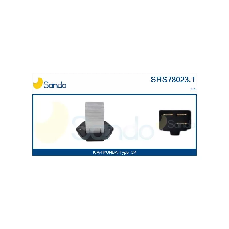Résistance, pulseur d'air habitacle SANDO SRS78023.1