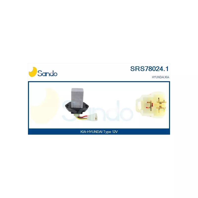 Résistance, pulseur d'air habitacle SANDO SRS78024.1