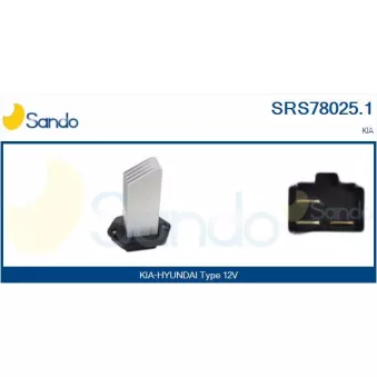 Résistance, pulseur d'air habitacle SANDO SRS78025.1