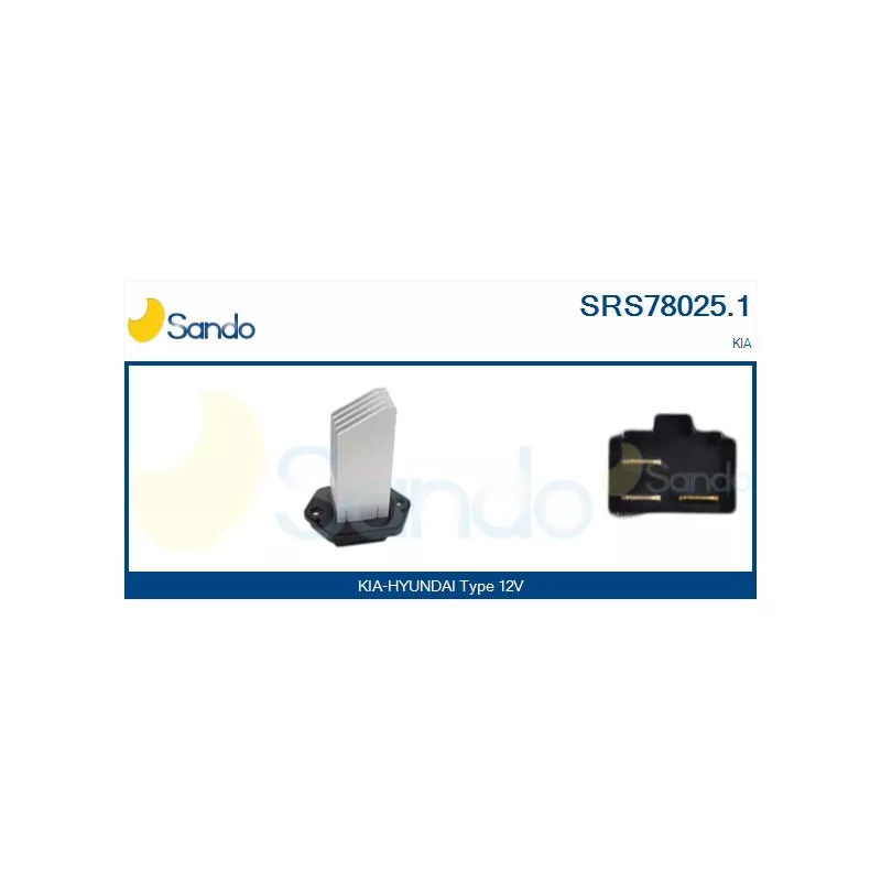 Résistance, pulseur d'air habitacle SANDO SRS78025.1