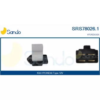 Résistance, pulseur d'air habitacle SANDO SRS78026.1