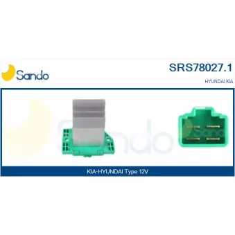 Résistance, pulseur d'air habitacle SANDO SRS78027.1