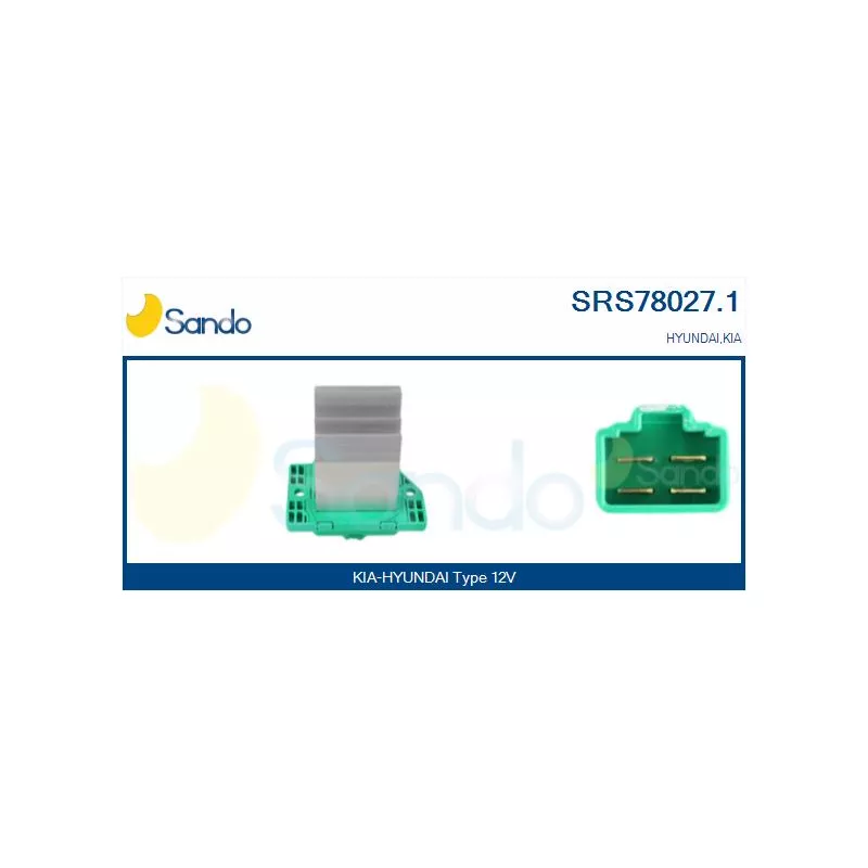 Résistance, pulseur d'air habitacle SANDO SRS78027.1