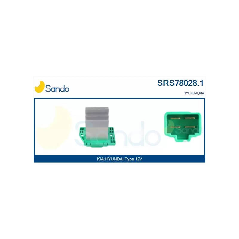 Résistance, pulseur d'air habitacle SANDO SRS78028.1