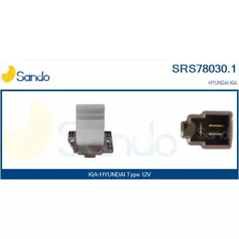 Résistance, pulseur d'air habitacle SANDO SRS78030.1