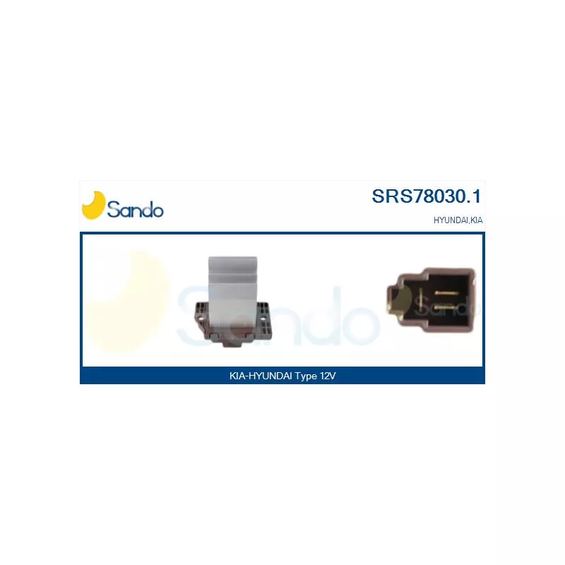 Résistance, pulseur d'air habitacle SANDO SRS78030.1