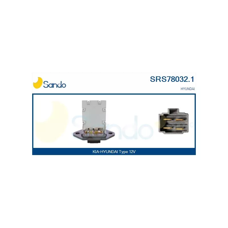 Résistance, pulseur d'air habitacle SANDO SRS78032.1