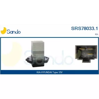 Résistance, pulseur d'air habitacle SANDO SRS78033.1