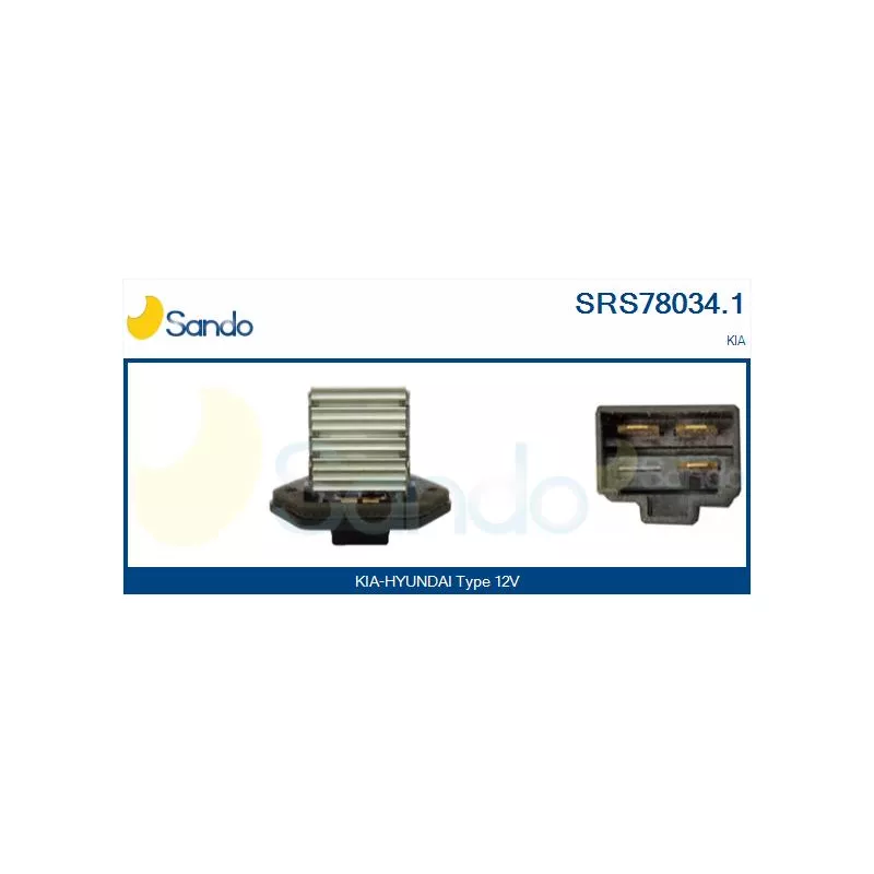 Résistance, pulseur d'air habitacle SANDO SRS78034.1