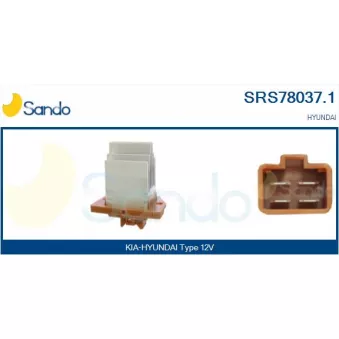 Résistance, pulseur d'air habitacle SANDO SRS78037.1