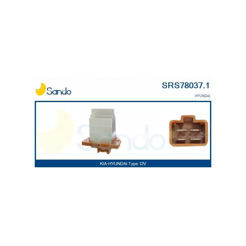 Résistance, pulseur d'air habitacle SANDO SRS78037.1