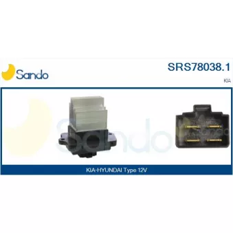 Résistance, pulseur d'air habitacle SANDO