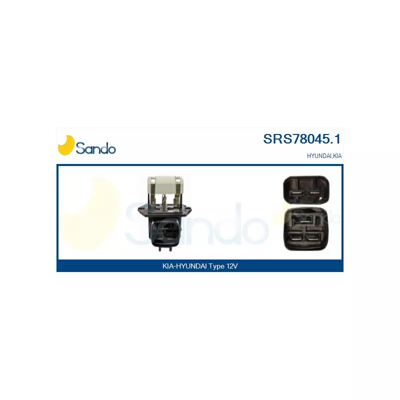 Résistance de série, moteur électrique-ventilateur du radiat SANDO SRS78045.1