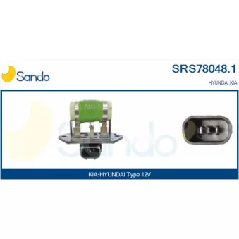 Résistance de série, moteur électrique-ventilateur du radiat SANDO