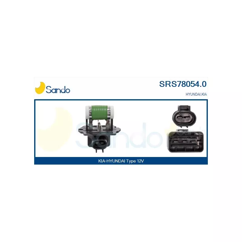 Résistance de série, moteur électrique-ventilateur du radiat SANDO SRS78054.0
