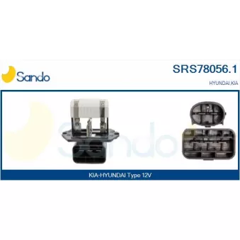 Résistance de série, moteur électrique-ventilateur du radiat SANDO