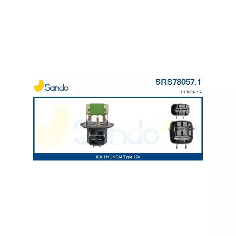 Résistance de série, moteur électrique-ventilateur du radiat SANDO SRS78057.1