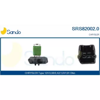 Résistance, pulseur d'air habitacle SANDO SRS82002.0