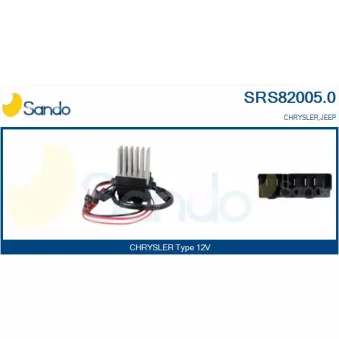 Résistance, pulseur d'air habitacle SANDO SRS82005.0