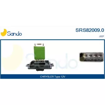 Résistance, pulseur d'air habitacle SANDO SRS82009.0