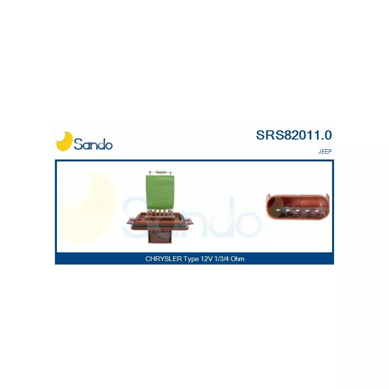 Résistance, pulseur d'air habitacle SANDO SRS82011.0