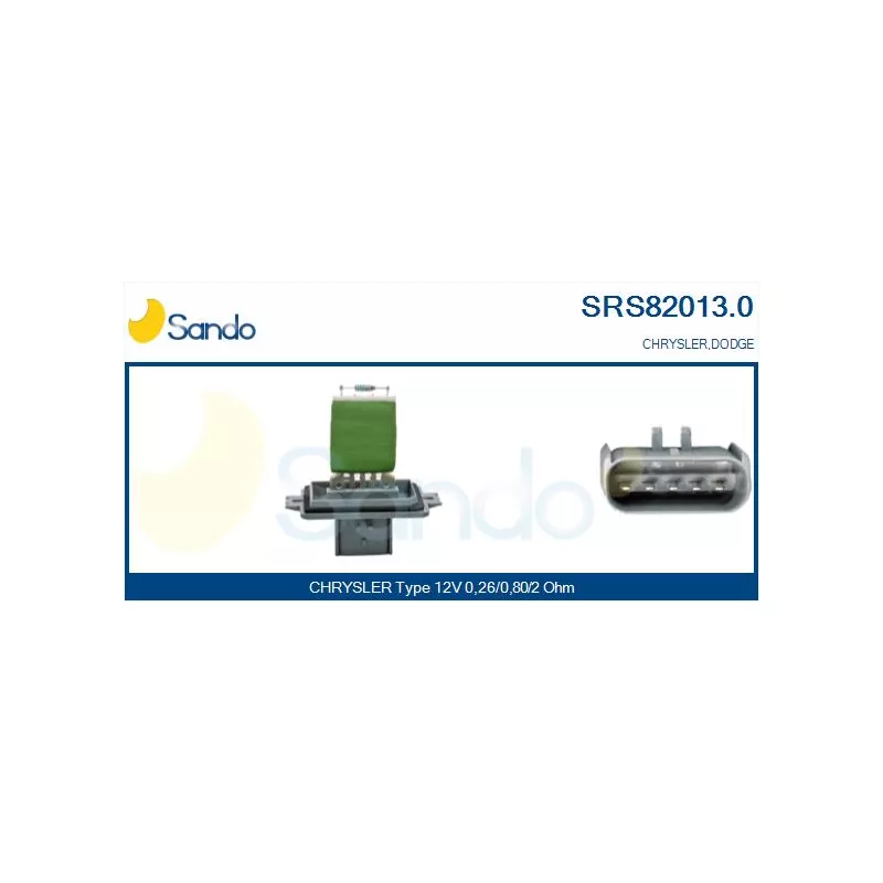Résistance, pulseur d'air habitacle SANDO SRS82013.0