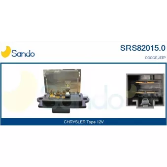 Résistance, pulseur d'air habitacle SANDO SRS82015.0