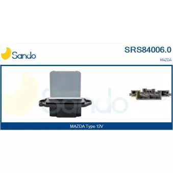 Résistance, pulseur d'air habitacle SANDO SRS84006.0