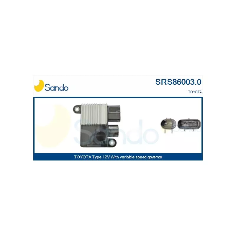 Résistance de série, moteur électrique-ventilateur du radiat SANDO SRS86003.0