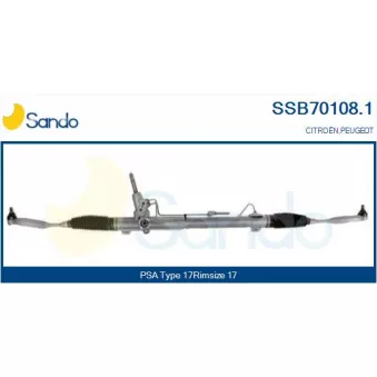 Crémaillière de direction SANDO SSB70108.1
