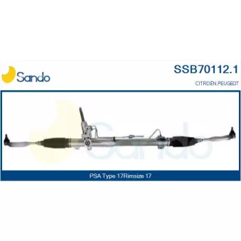 Crémaillière de direction SANDO SSB70112.1