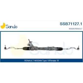 Crémaillière de direction SANDO SSB71127.1