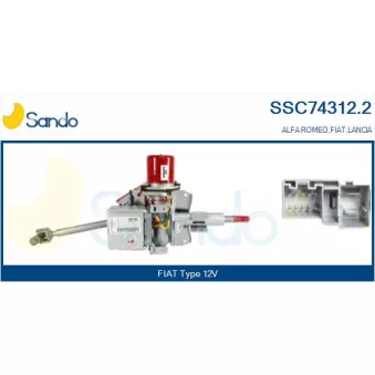 Colonne de direction SANDO SSC74312.2