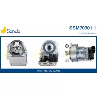 Moteur électrique, transmission de direction SANDO SSM70301.1