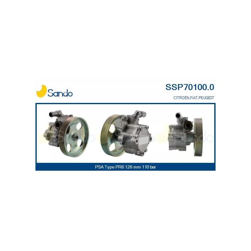 Pompe hydraulique, direction SANDO SSP70100.0