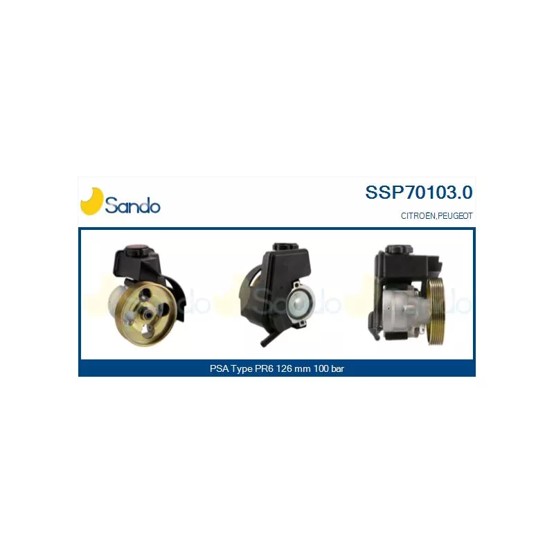 Pompe hydraulique, direction SANDO SSP70103.0