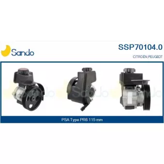 Pompe hydraulique, direction SANDO SSP70104.0