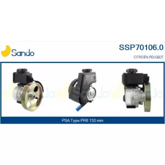 Pompe hydraulique, direction SANDO SSP70106.0