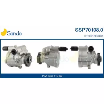 Pompe hydraulique, direction SANDO SSP70108.0
