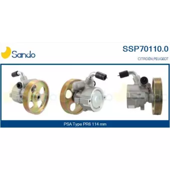 Pompe hydraulique, direction SANDO SSP70110.0