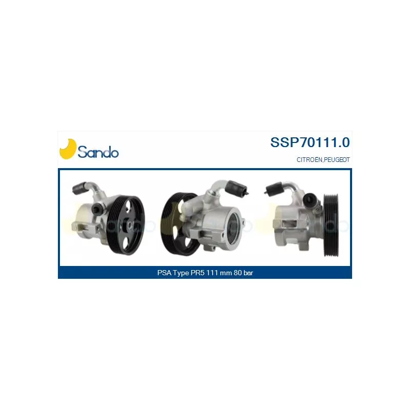 Pompe hydraulique, direction SANDO SSP70111.0