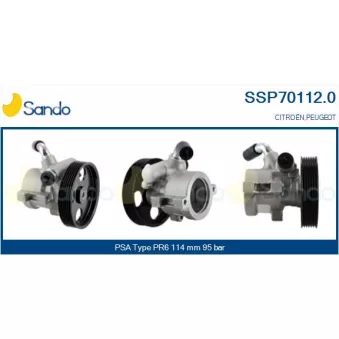 Pompe hydraulique, direction SANDO SSP70112.0